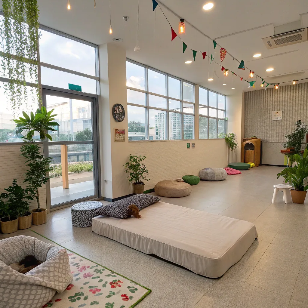 Spacious pet suite at ARCANTHERIS